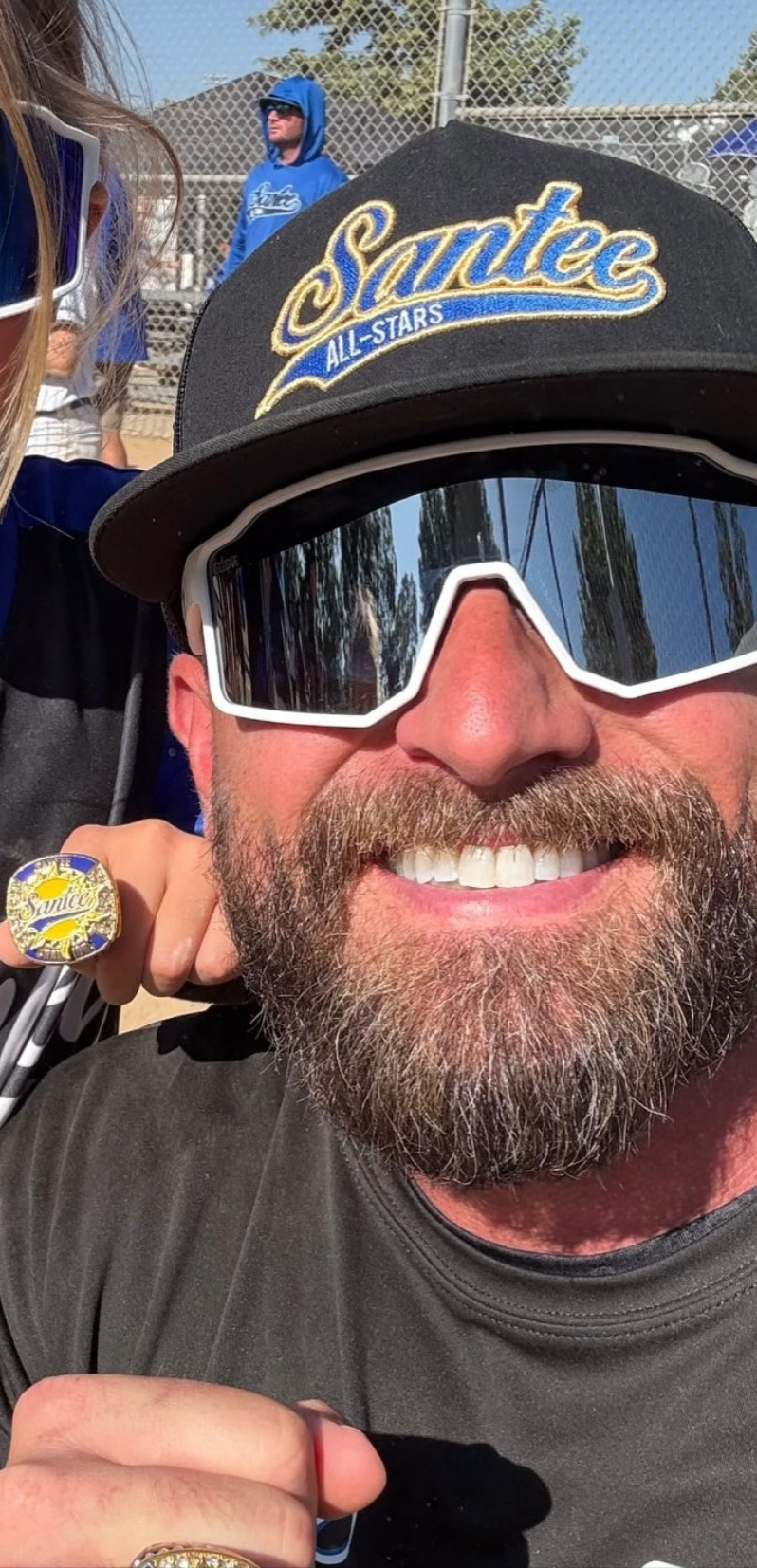 "53" White Mirror Chrome Oversized and Polarized