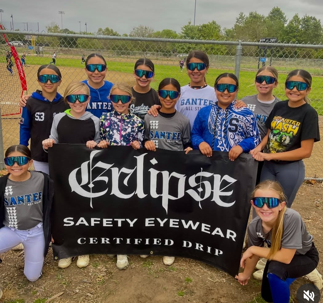 "53" Black Blue Oversized and Polarized