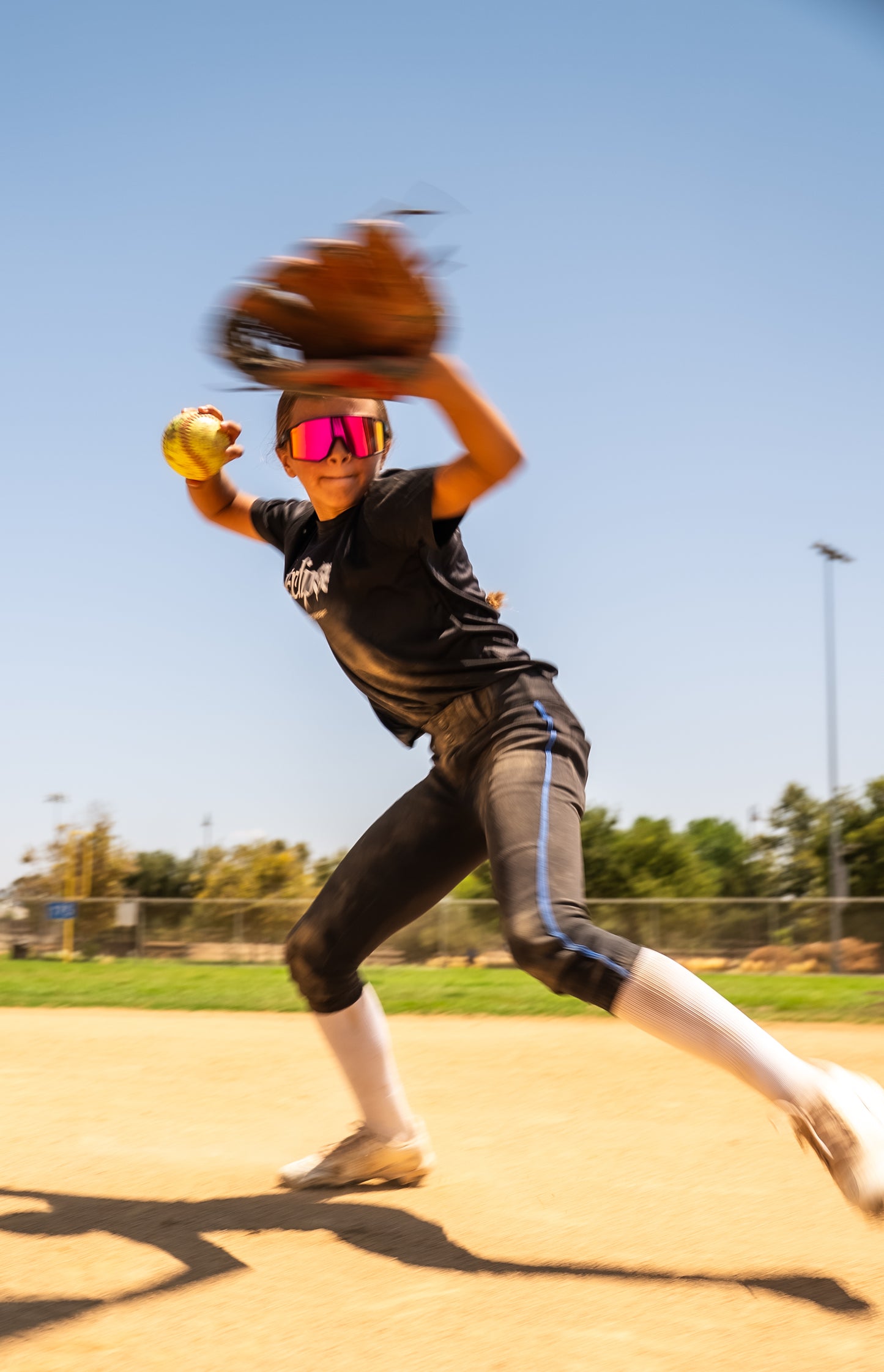 “53” Black/Pink Oversized & Polarized