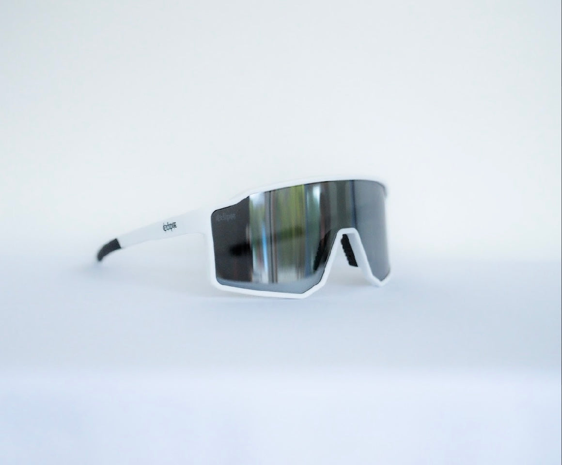 "53" White Mirror Chrome Oversized and Polarized