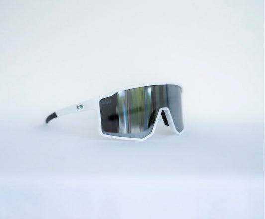 "53" White Mirror Chrome Oversized and Polarized