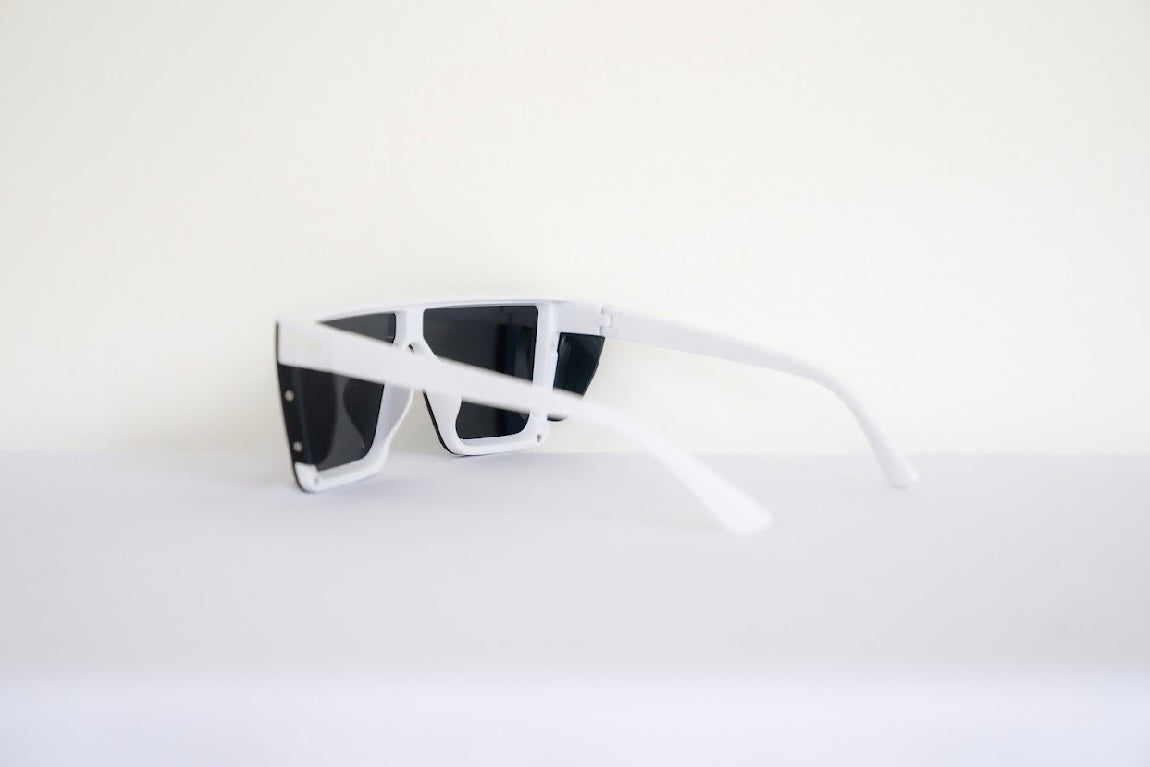 White & Black 1904 Safety Sunglasses