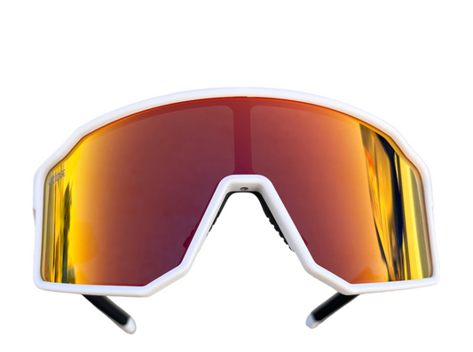 "53" White Red Oversized and Polarized