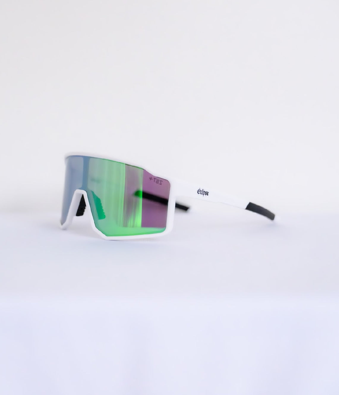 "53" White Green Oversized and Polarized