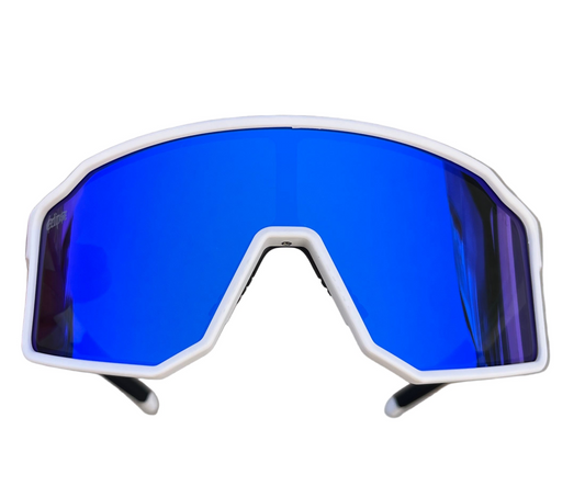 "53" White Blue Oversized and Polarized