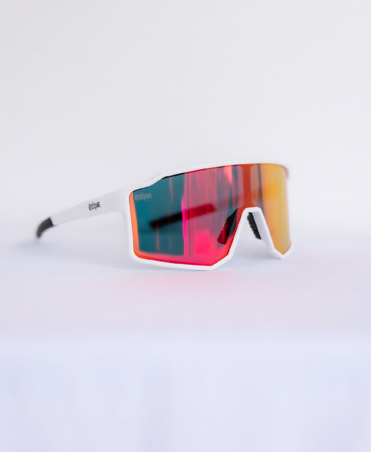 "53" White Red Oversized and Polarized